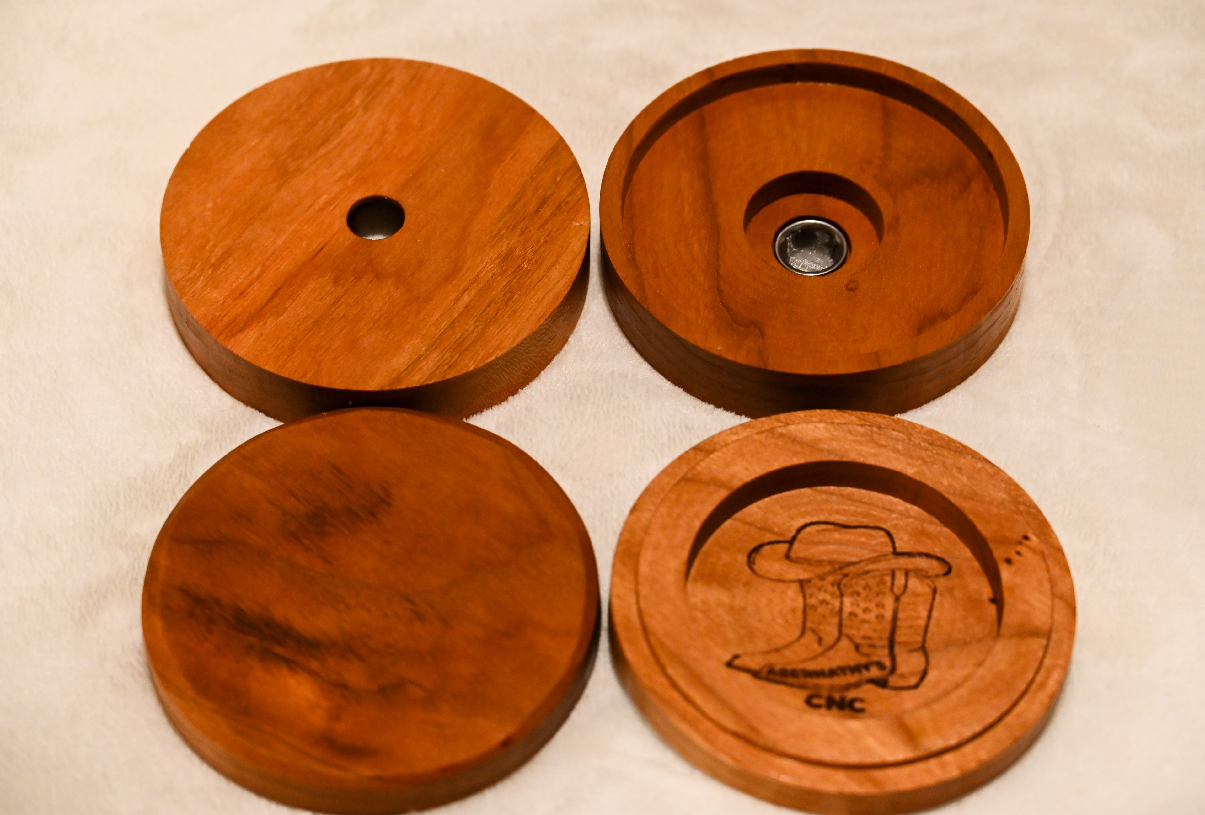 Handcrafted Cherry Wood Cocktail Smoker Kit