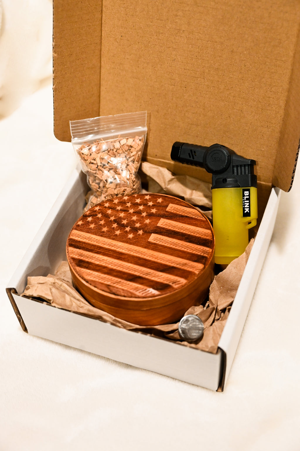 Handcrafted Cherry Wood Cocktail Smoker Kit